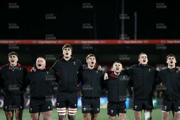 070326 - Ireland U20s v Wales U20s - U20s Six Nations Championship - Wales sing the anthem