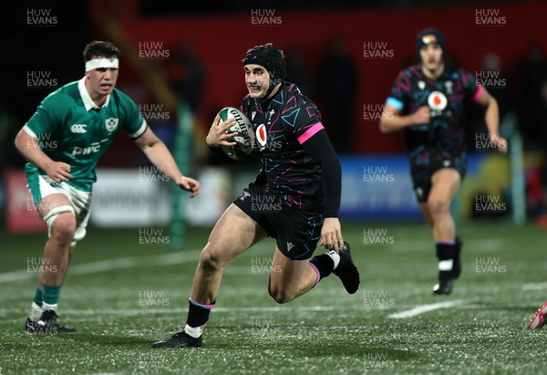 070326 - Ireland U20s v Wales U20s - U20s Six Nations Championship - Osian Darwin-Lewis of Wales 
