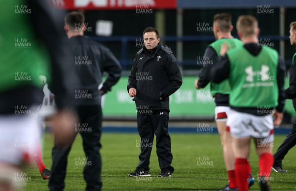 230218 - Ireland U20s v Wales U20s - Natwest 6 Nations - Wales Head Coach Jason Strange