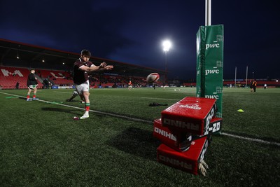 230224 - Ireland U20s v Wales U20s - U20s 6 Nations Championship - Harri Ackerman of Wales during the warm up