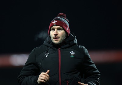 230224 - Ireland U20s v Wales U20s - U20s 6 Nations Championship - Wales U20s Head Coach Richard Whiffin 