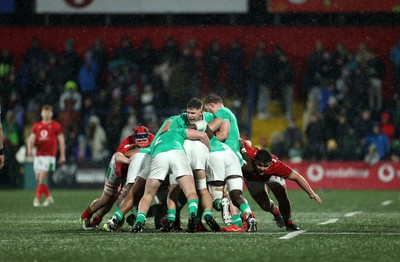 230224 - Ireland U20s v Wales U20s - U20s 6 Nations Championship - Irish maul