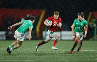 230224 - Ireland U20s v Wales U20s - U20s 6 Nations Championship - Walker Price of Wales 