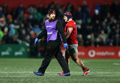 230224 - Ireland U20s v Wales U20s - U20s 6 Nations Championship - Lewis Oliva