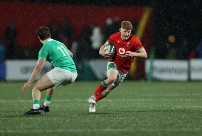 230224 - Ireland U20s v Wales U20s - U20s 6 Nations Championship - Walker Price of Wales 