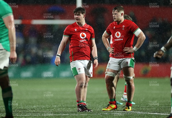 230224 - Ireland U20s v Wales U20s - U20s 6 Nations Championship - Will Austin of Wales 