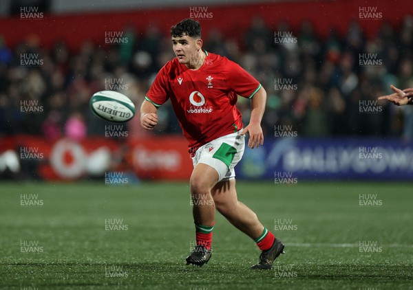 230224 - Ireland U20s v Wales U20s - U20s 6 Nations Championship - Sam Scott of Wales 