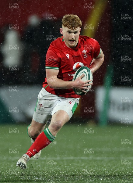 230224 - Ireland U20s v Wales U20s - U20s 6 Nations Championship - Walker Price of Wales 