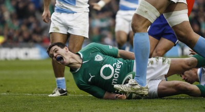 241112 Ireland v Argentina - Autumn Internationals 2012 - Jonathan Sexton scores the second try for Ireland 