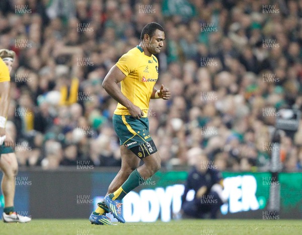 16/11/13 - Ireland v Australia - Guiness SeriesTevita Kuridrani of Australia leaves the field after being shown a red card for a tip tackle (c) Huw Evans Picture Agency