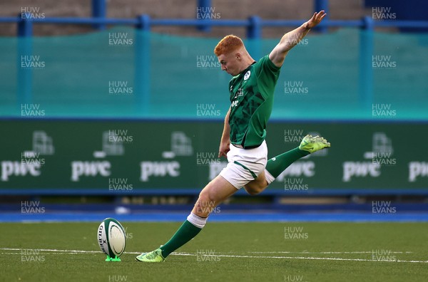 010721 - Ireland v England - U20s 6 Nations Championship - Nathan Doak of Ireland kicks the conversion