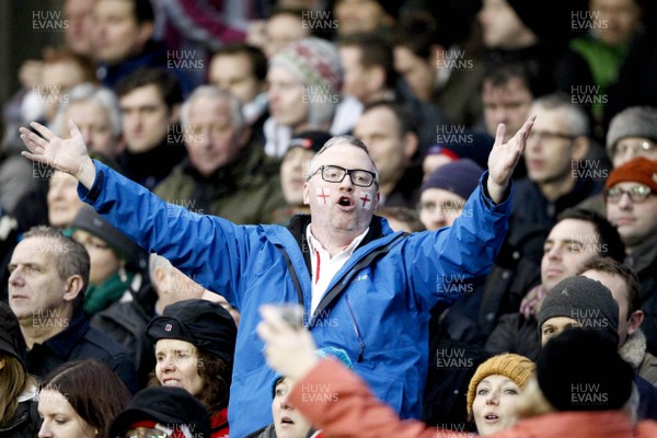 100213 - Ireland v England, 2013 RBS 6 Nations - An English rugby fan shows the emotion of the day