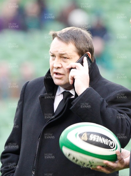 241113 - Guinness Series - Ireland v New Zealand  All Blacks coach Steve Hansen(c) Huw Evans Agency