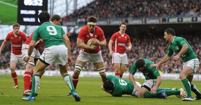 05.02.12 - Ireland v Wales - RBS Six Nations 2012 -.Ryan Jones of Wales..