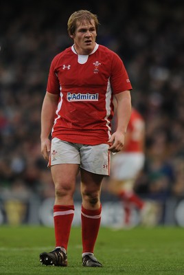 05.02.12 - Ireland v Wales - RBS Six Nations 2012 -.Rhys Gill of Wales..