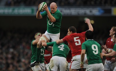 05.02.12 - Ireland v Wales - RBS Six Nations 2012 -.Paul O'Connell of Ireland..