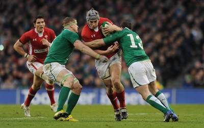 05.02.12 - Ireland v Wales - RBS Six Nations 2012 -.Jonathan Davies of Wales..