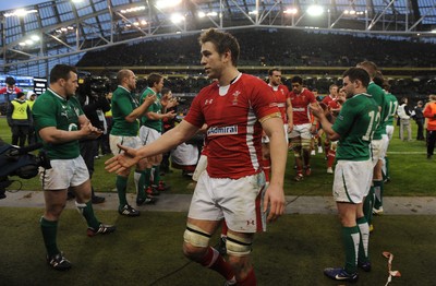 05.02.12 - Ireland v Wales - RBS Six Nations 2012 -.Ryan Jones of Wales at the end of the game..