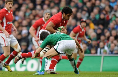 05.02.12 - Ireland v Wales - RBS Six Nations 2012 -.Toby Faletau of Wales..