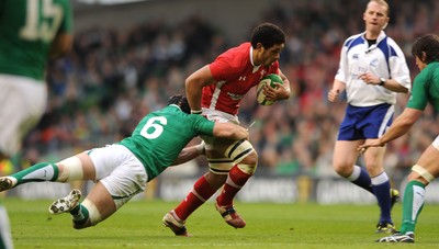 05.02.12 - Ireland v Wales - RBS Six Nations 2012 -.Toby Faletau of Wales..