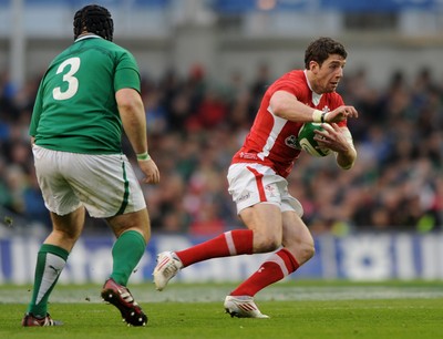 05.02.12 - Ireland v Wales - RBS Six Nations 2012 -.Alex Cuthbert of Wales..