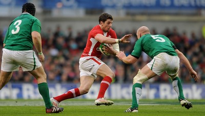 05.02.12 - Ireland v Wales - RBS Six Nations 2012 -.Alex Cuthbert of Wales..