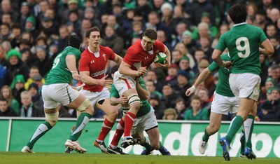 05.02.12 - Ireland v Wales - RBS Six Nations 2012 -.Ryan Jones of Wales..