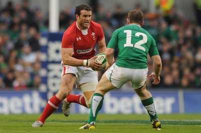 05.02.12 - Ireland v Wales - RBS Six Nations 2012 -.Jamie Roberts of Wales..