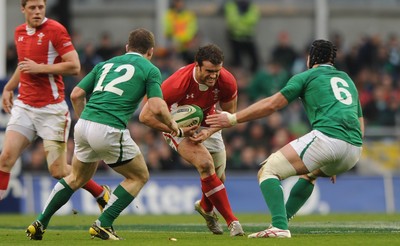 05.02.12 - Ireland v Wales - RBS Six Nations 2012 -.Jamie Roberts of Wales..