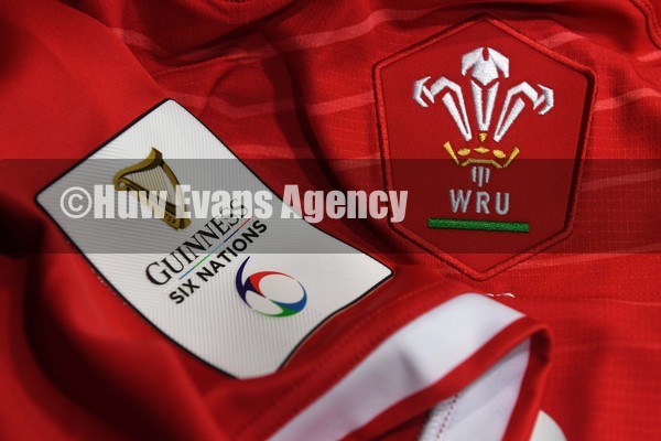 050222 - Ireland v Wales - Guinness Six Nations - Dan Biggar of Wales jersey hangs in the dressing room