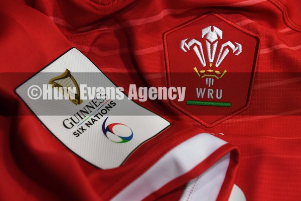 050222 - Ireland v Wales - Guinness Six Nations - Dan Biggar of Wales jersey hangs in the dressing room