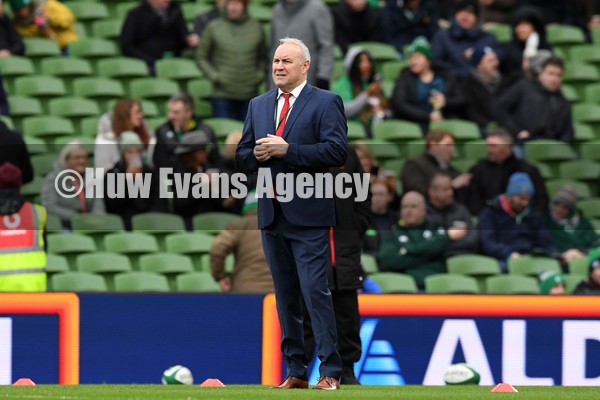 050222 - Ireland v Wales - Guinness Six Nations - Wales head coach Wayne Pivac