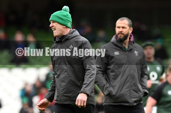 050222 - Ireland v Wales - Guinness Six Nations - Paul O’Connell and Ireland head coach Andy Farrell