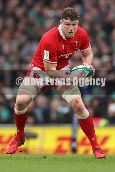 050222 - Ireland v Wales - Guinness Six Nations Championship - Will Rowlands of Wales