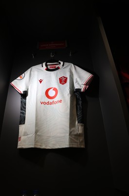 060326 - Ireland v Wales - Guinness Six Nations Championship - Louie Hennessey of Wales jersey in the dressing room before the game on his debut