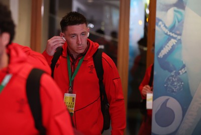 060326 - Ireland v Wales - Guinness Six Nations Championship - Josh Adams of Wales arrives at the stadium