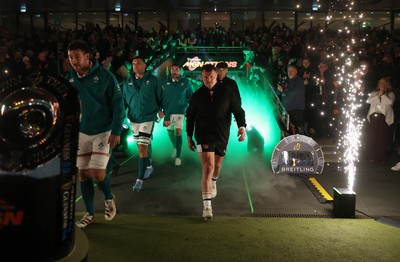 060326 - Ireland v Wales - Guinness Six Nations Championship - Dewi Lake of Wales leads the team out