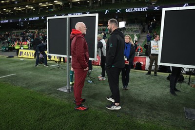 060326 - Ireland v Wales - Guinness Six Nations Championship - Wales Head Coach Steve Tandy and Ireland Head Coach Andy Farrell 