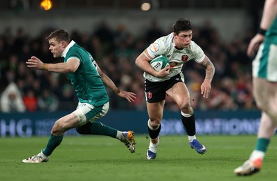 060326 - Ireland v Wales - Guinness Six Nations Championship - Louis Rees-Zammit of Wales 