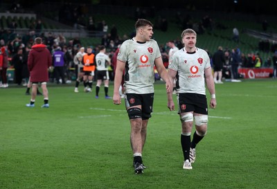 060326 - Ireland v Wales - Guinness Six Nations Championship - Dafydd Jenkins and Aaron Wainwright of Wales 