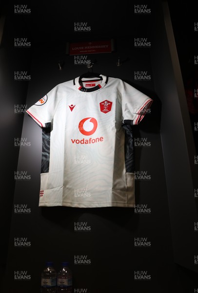 060326 - Ireland v Wales - Guinness Six Nations Championship - Louie Hennessey of Wales jersey in the dressing room before the game on his debut