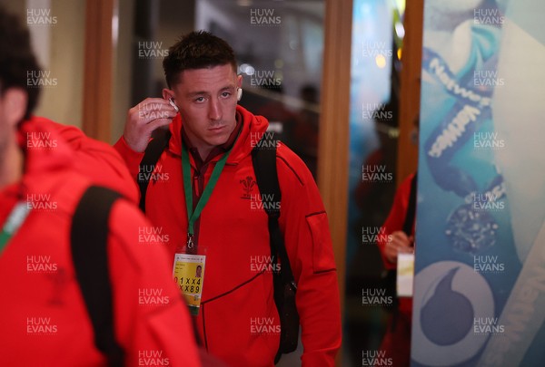 060326 - Ireland v Wales - Guinness Six Nations Championship - Josh Adams of Wales arrives at the stadium