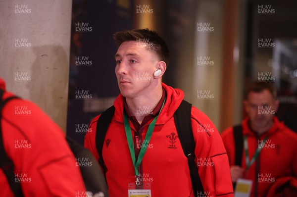 060326 - Ireland v Wales - Guinness Six Nations Championship - Josh Adams of Wales arrives at the stadium