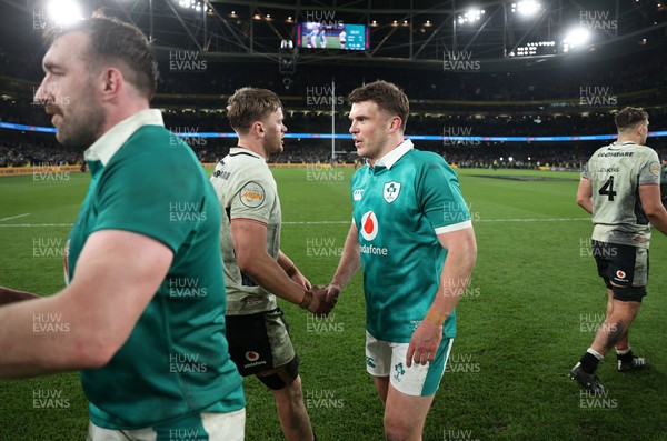060326 - Ireland v Wales - Guinness Six Nations Championship - Alex Mann of Wales shakes hands with the opposition at full time