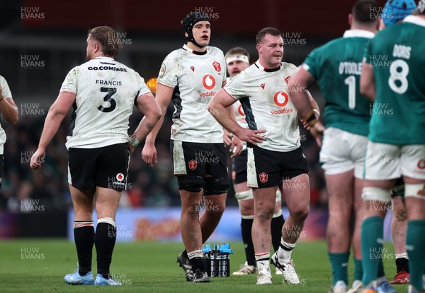 060326 - Ireland v Wales - Guinness Six Nations Championship - Dafydd Jenkins and Dewi Lake of Wales 