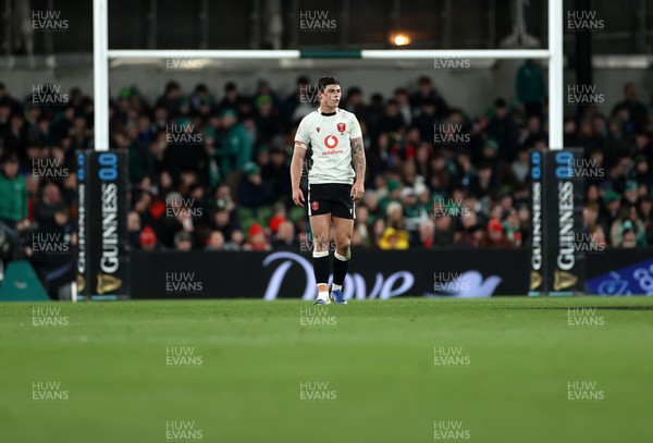 060326 - Ireland v Wales - Guinness Six Nations Championship - Louis Rees-Zammit of Wales 