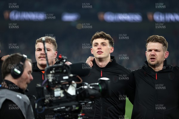 060326 - Ireland v Wales - Guinness Six Nations Championship - Louie Hennessey of Wales sings the anthem