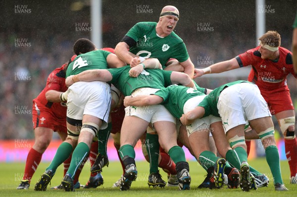 080214 - Ireland v Wales - RBS Six Nations 2014 -Paul O'Connell of Ireland