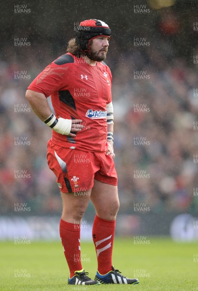 080214 - Ireland v Wales - RBS Six Nations 2014 -Adam Jones of Wales