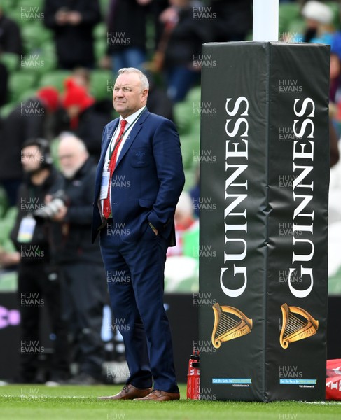 080220 - Ireland v Wales - Guinness Six Nations - Wales head coach Wayne Pivac